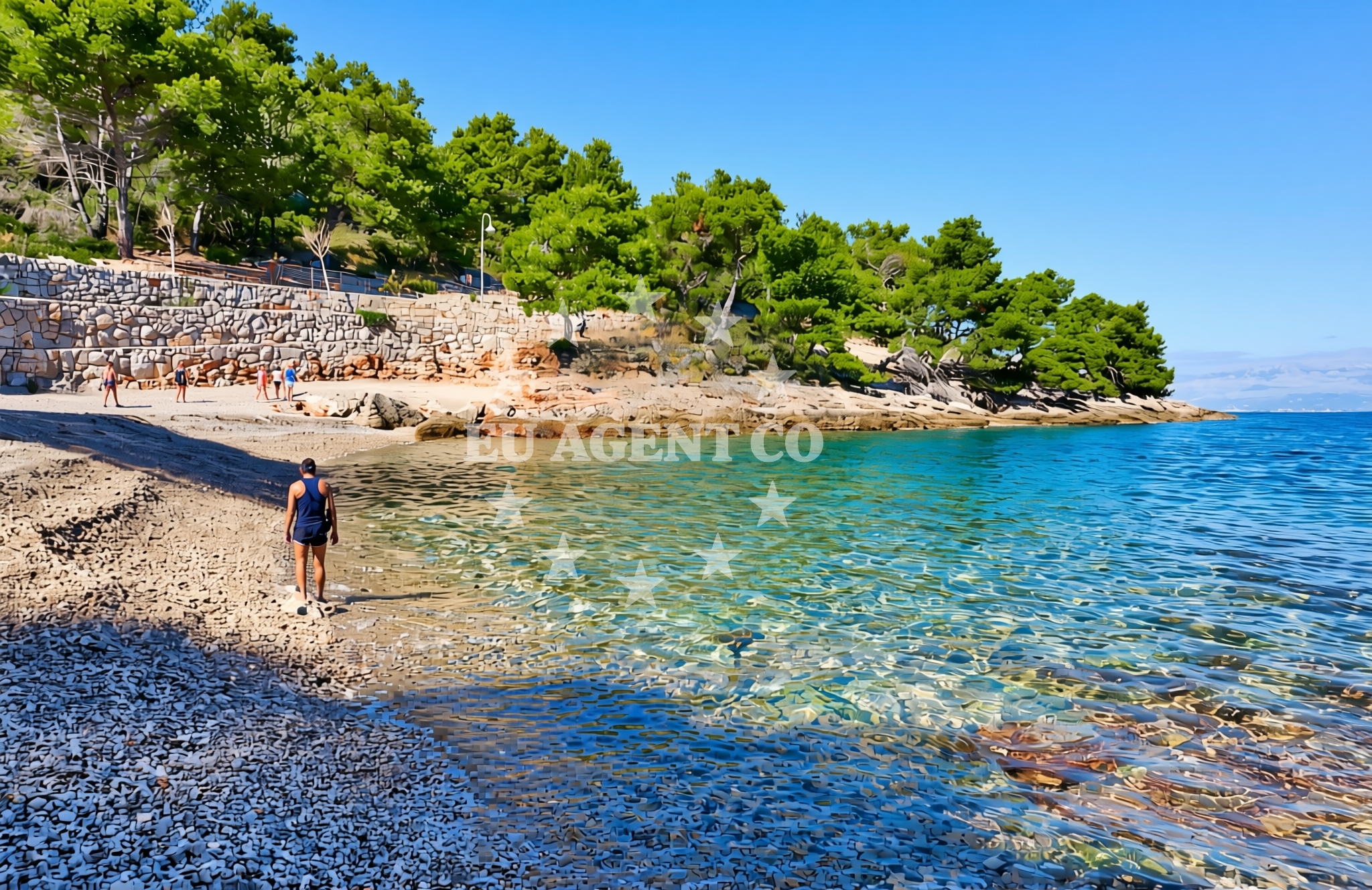 Additional view of Africa's beach in 39 Riva Pelegrina, Stomorska