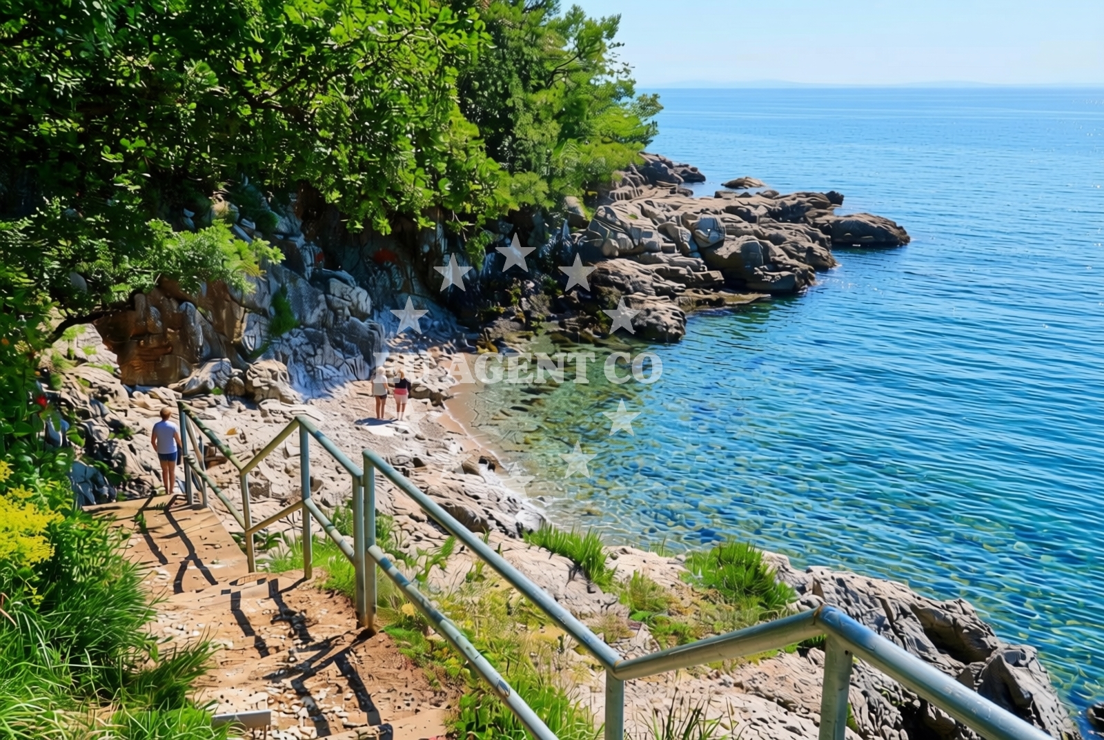 Overview of Akademija, Rijeka Beach in Akademija