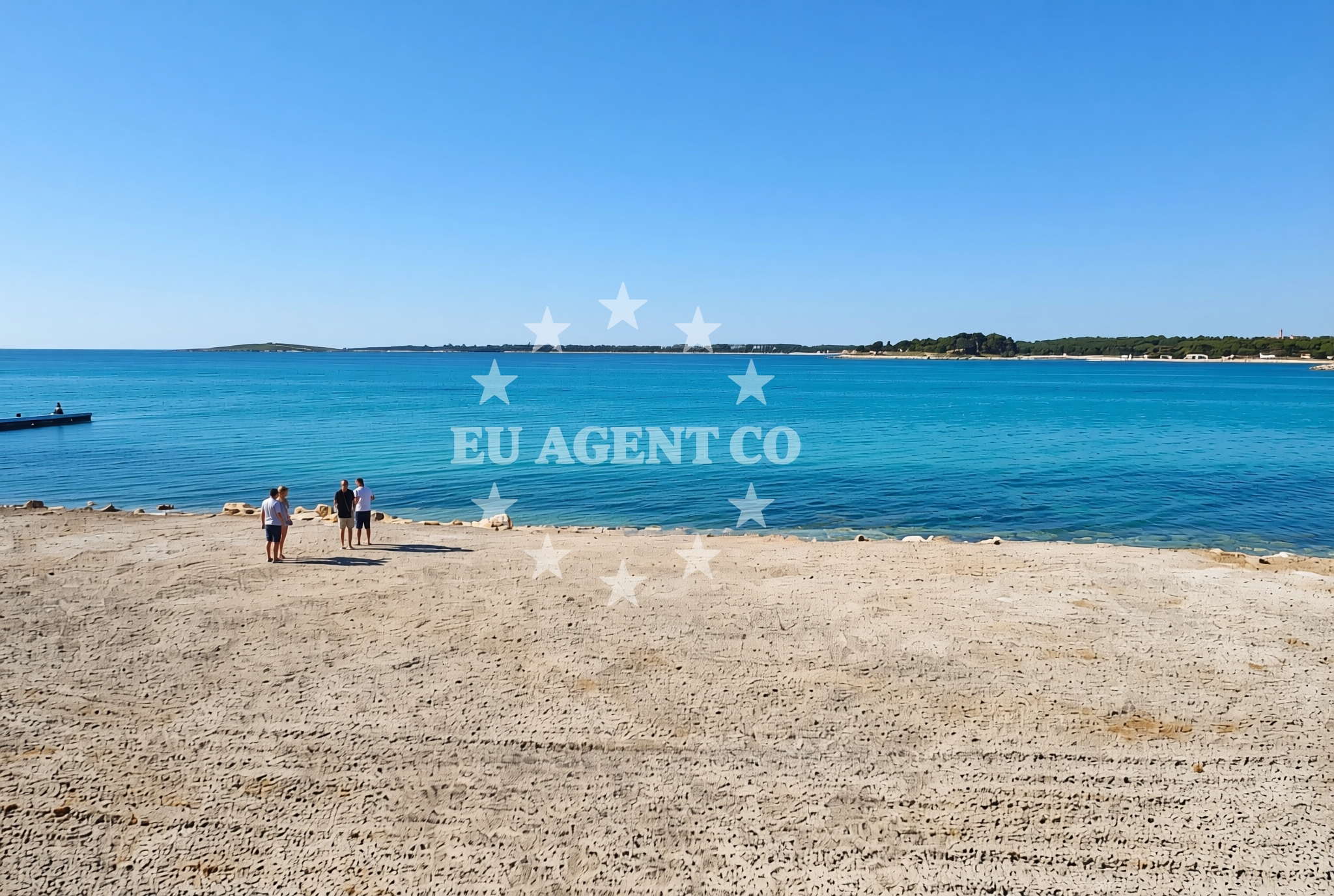 Overview of Alba Chiara, Medulin Beach in Alba Chiara