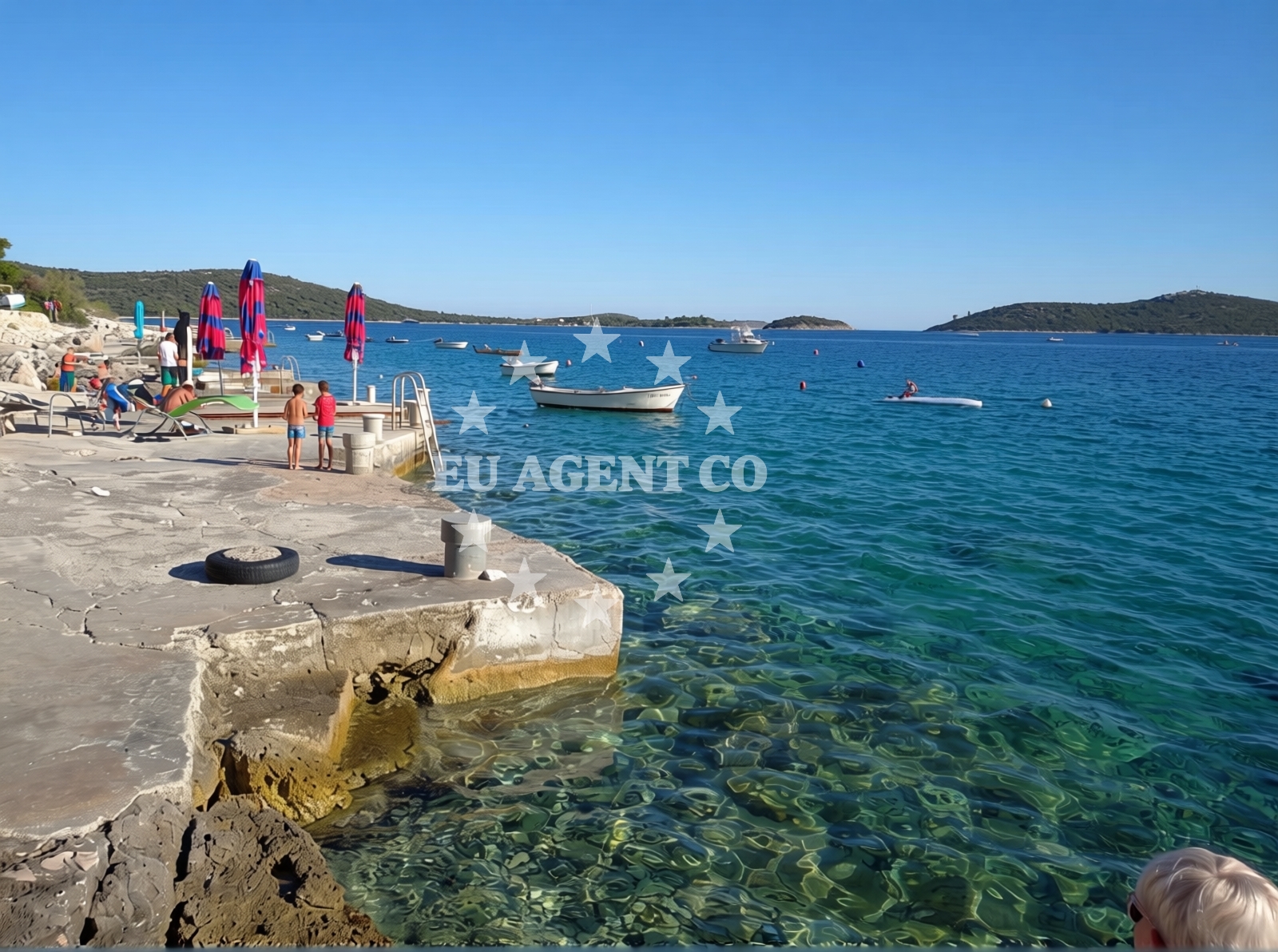 Overview of Alina beach in Svrda 18, Sevid
