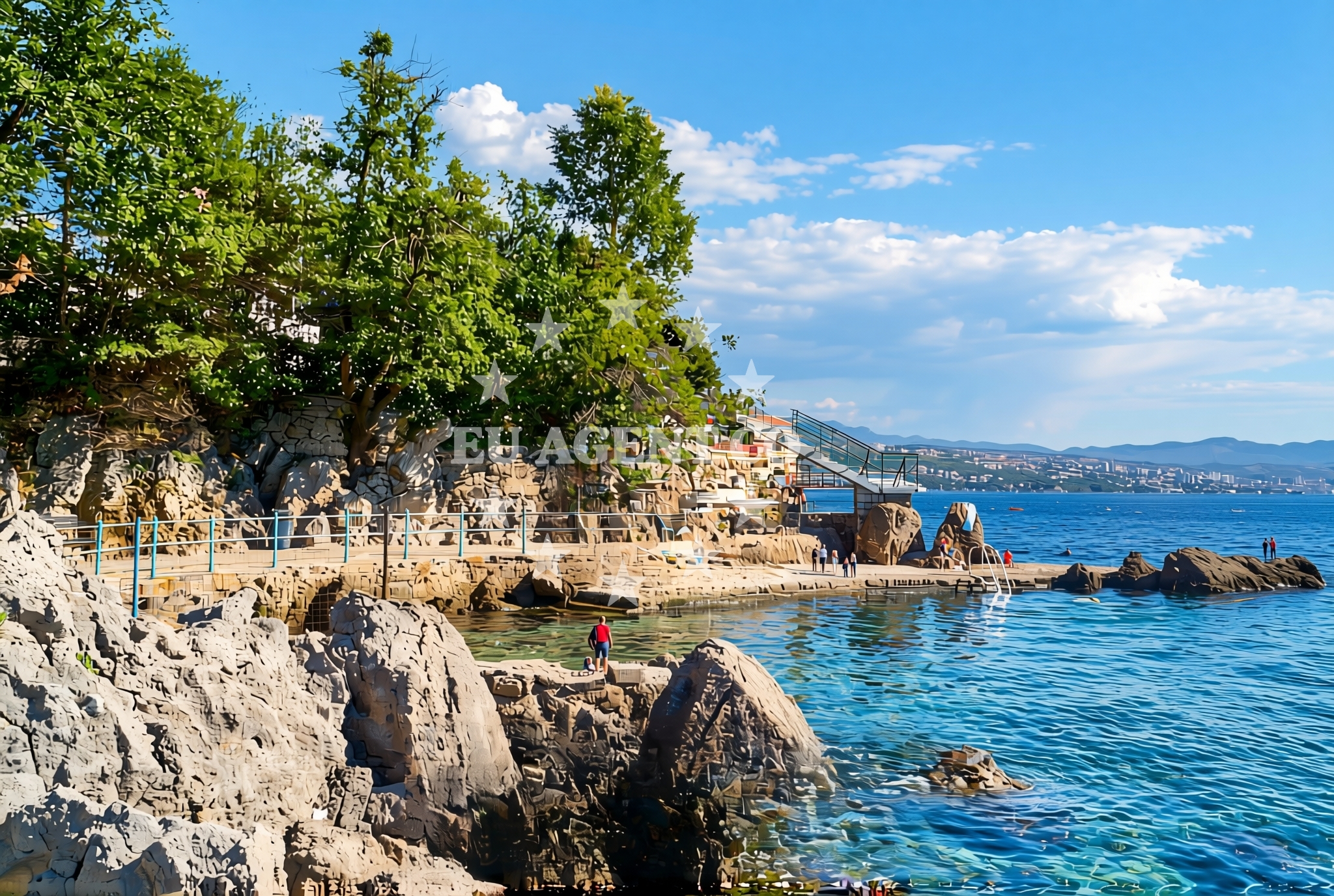 Overview of Ambasador, Opatija Beach in Ambasador