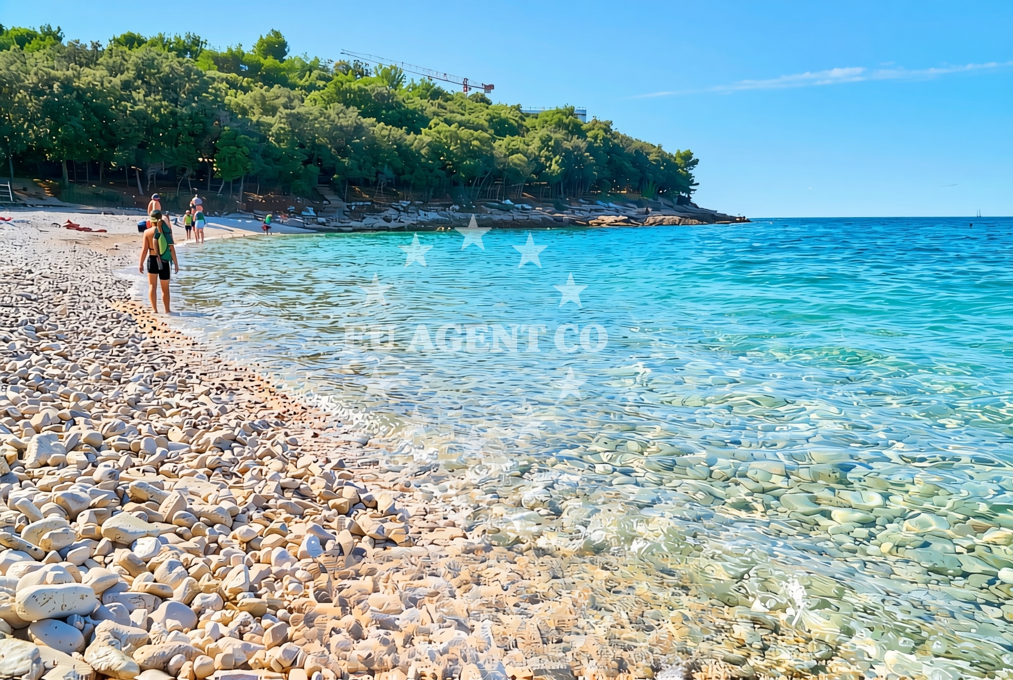 Additional view of Ambrela (Sveti Ivan), Pula Beach in Ambrela (Sveti Ivan)