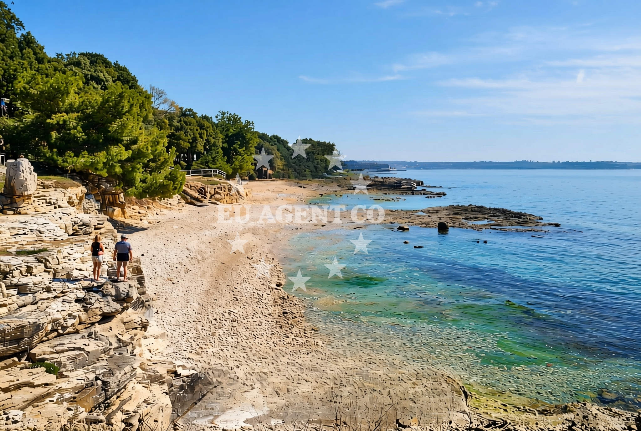 Overview of Ana, Vabriga Beach in Ana
