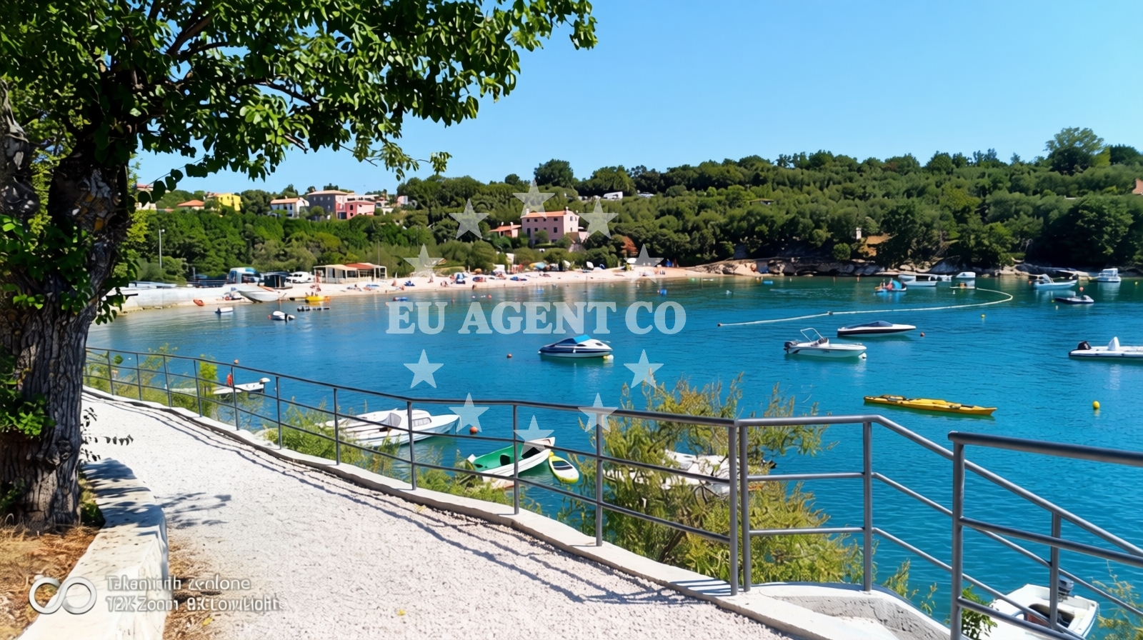 Beach facilities and surroundings at Andrea beach in Marina 39 Sveta Marina, Rabac