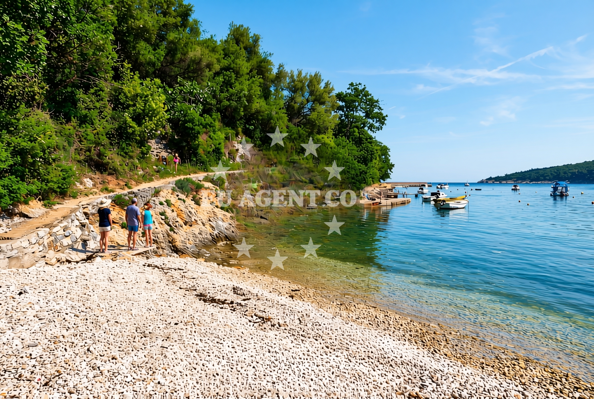 Additional view of Andrea beach in Marina 39 Sveta Marina, Rabac