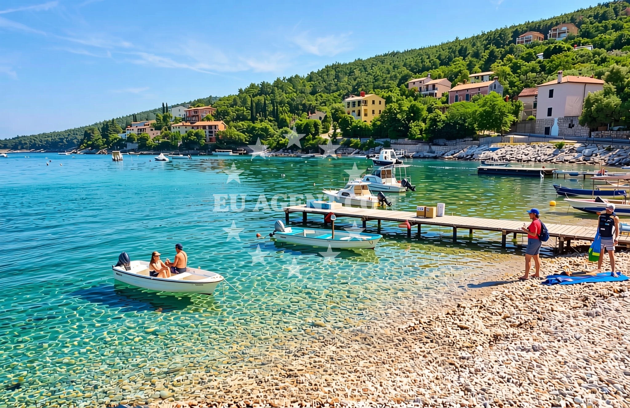 Additional view of Andrea beach in Marina 39 Sveta Marina, Rabac