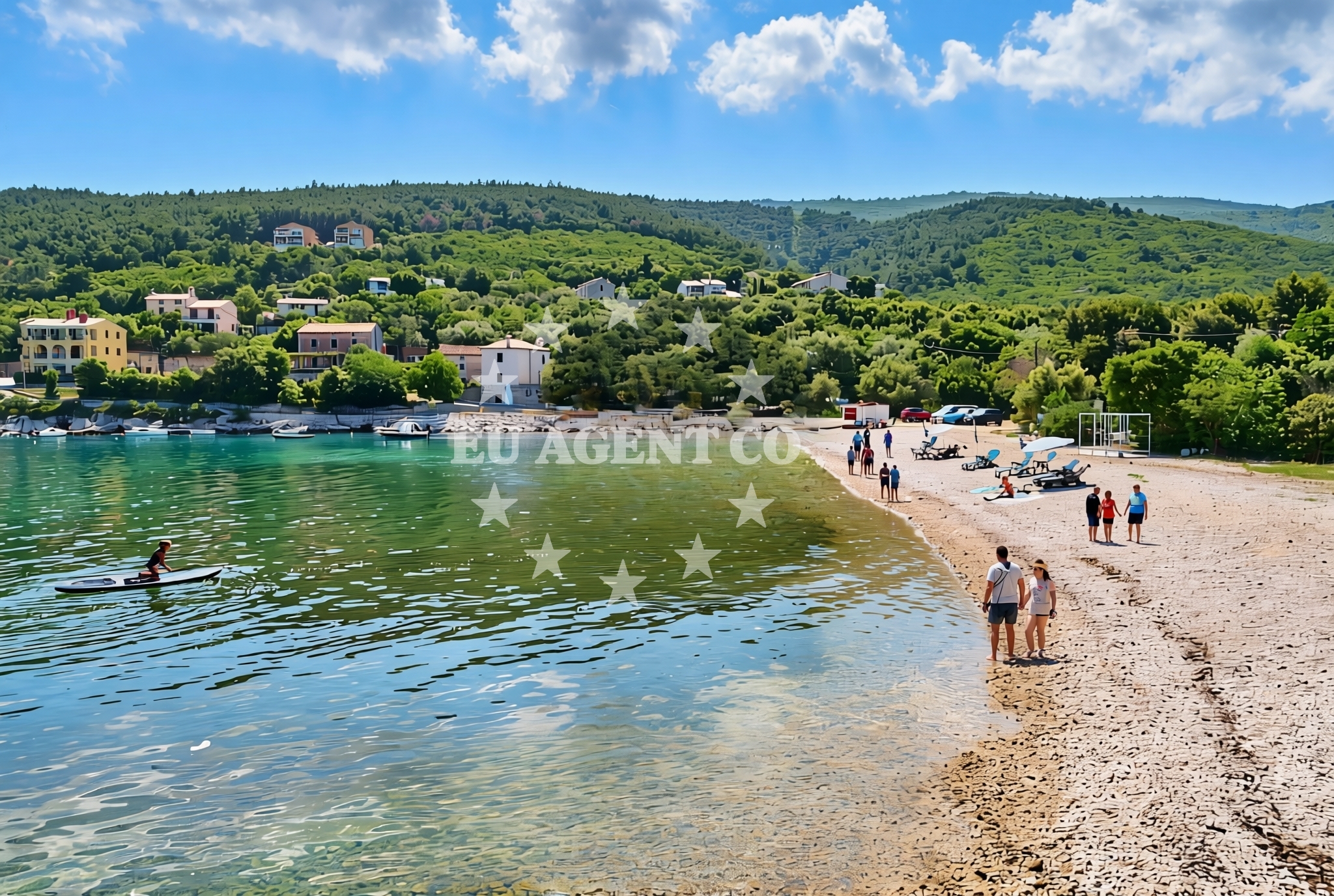 Additional view of Andrea beach in Marina 39 Sveta Marina, Rabac