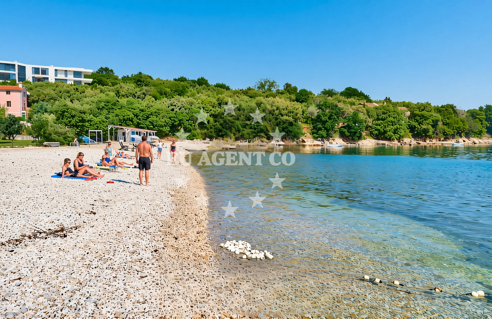 Additional view of Andrea beach in Marina 39 Sveta Marina, Rabac