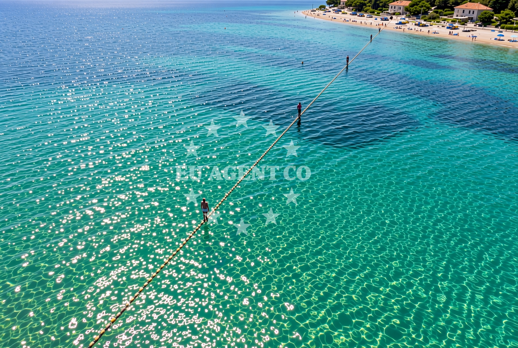 Beach facilities and surroundings at Angiolina, Opatija Beach in Angiolina