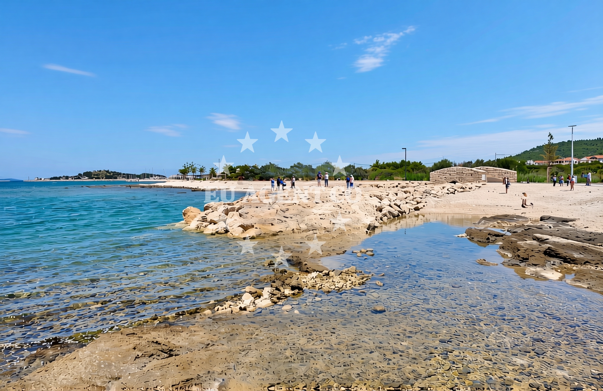 Additional view of Antašinov rt (dog beach), Vodice Beach in Antašinov rt (plaža za pse)
