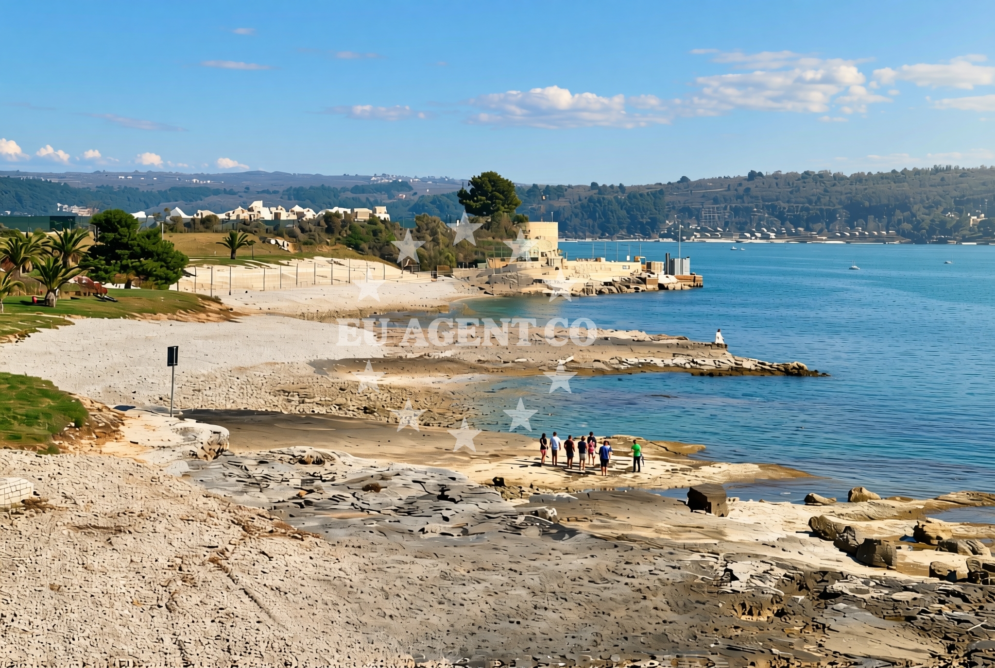 Sea and coastal view of Antenal: beaches and coves in Antenal