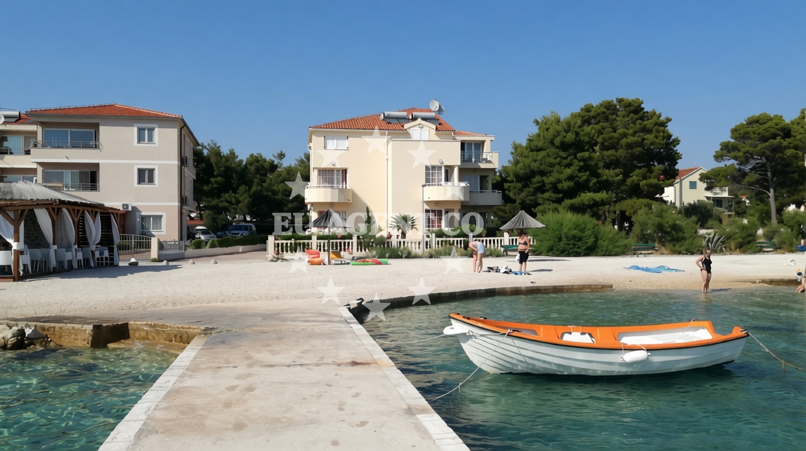 Sea and coastal view of Aqua Beach Zaboric in Kornatska ulica 22, Šibenik