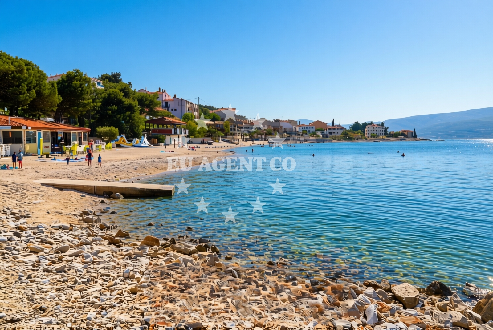 Beach facilities and surroundings at Arbanija (Čiovo): beaches and coves (5) in Arbanija (Čiovo)