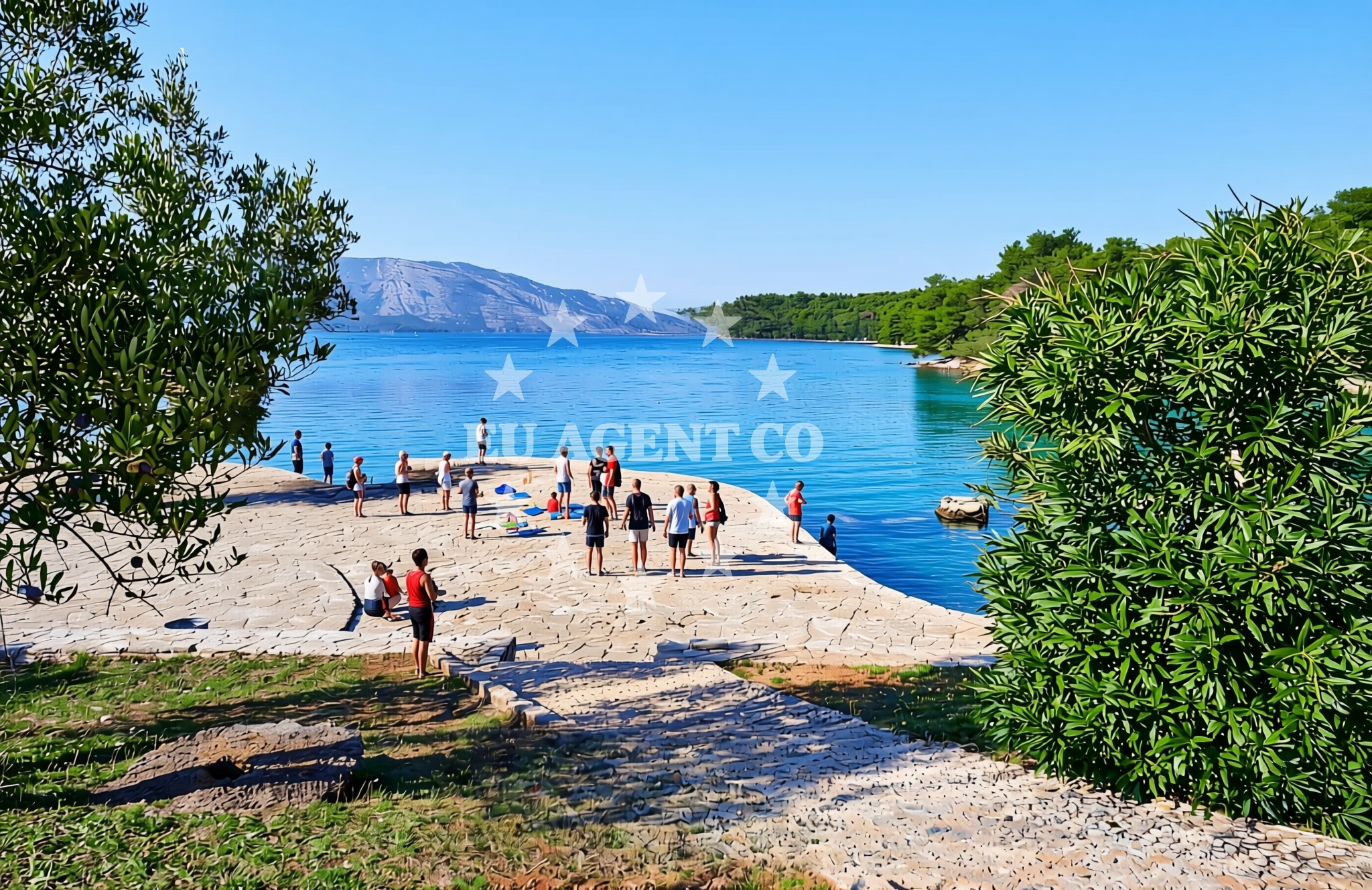 Sea and coastal view of Arkada, Stari Grad (Hvar) Beach in Arkada