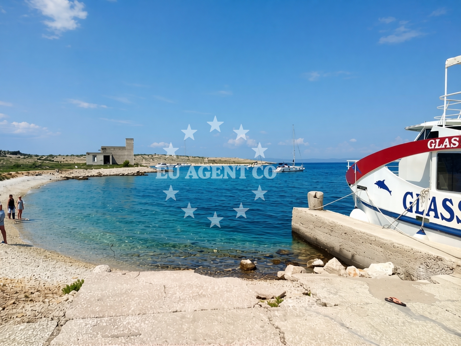 Overview of Arta Beach in Lopar 30 A, Lopar