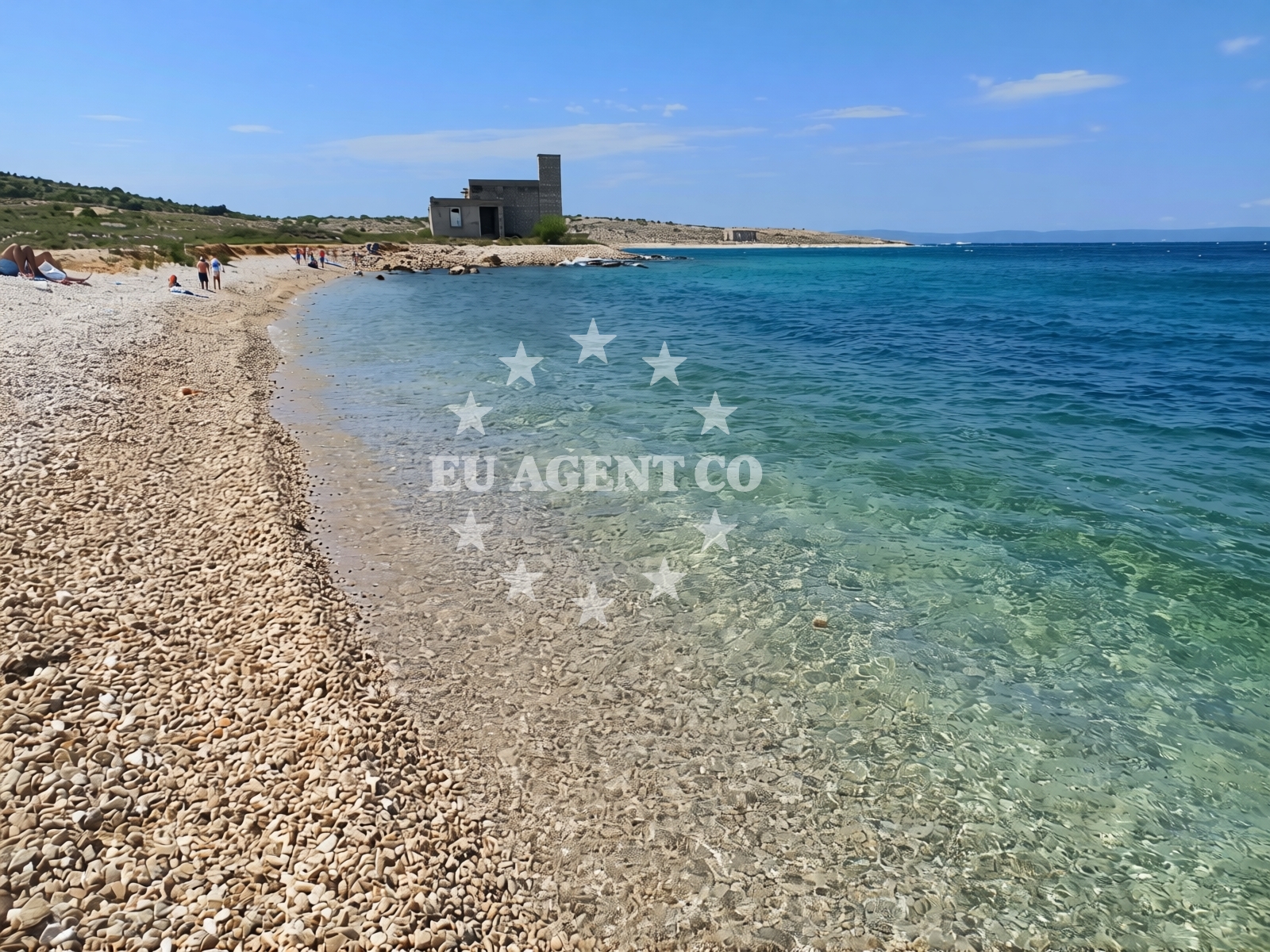 Shoreline and swimming area at Arta Beach in Lopar 30 A, Lopar