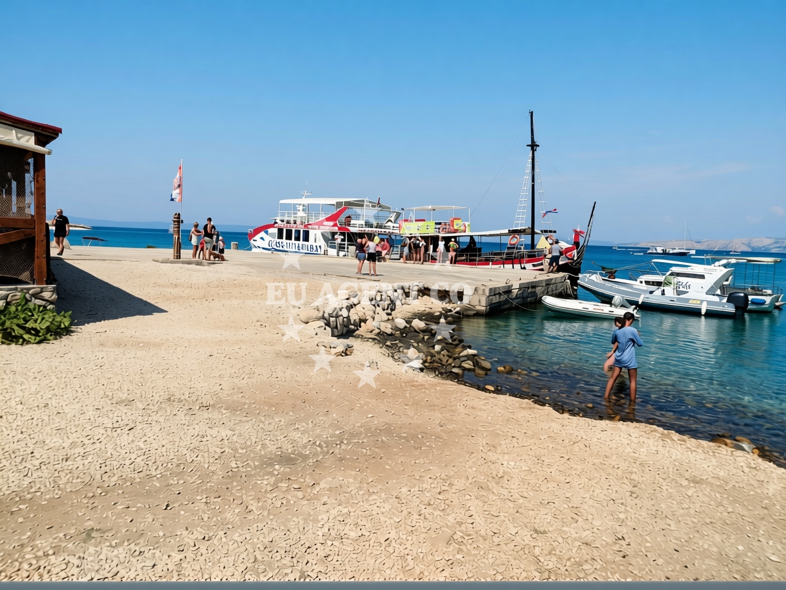 Sea and coastal view of Arta Beach in Lopar 30 A, Lopar