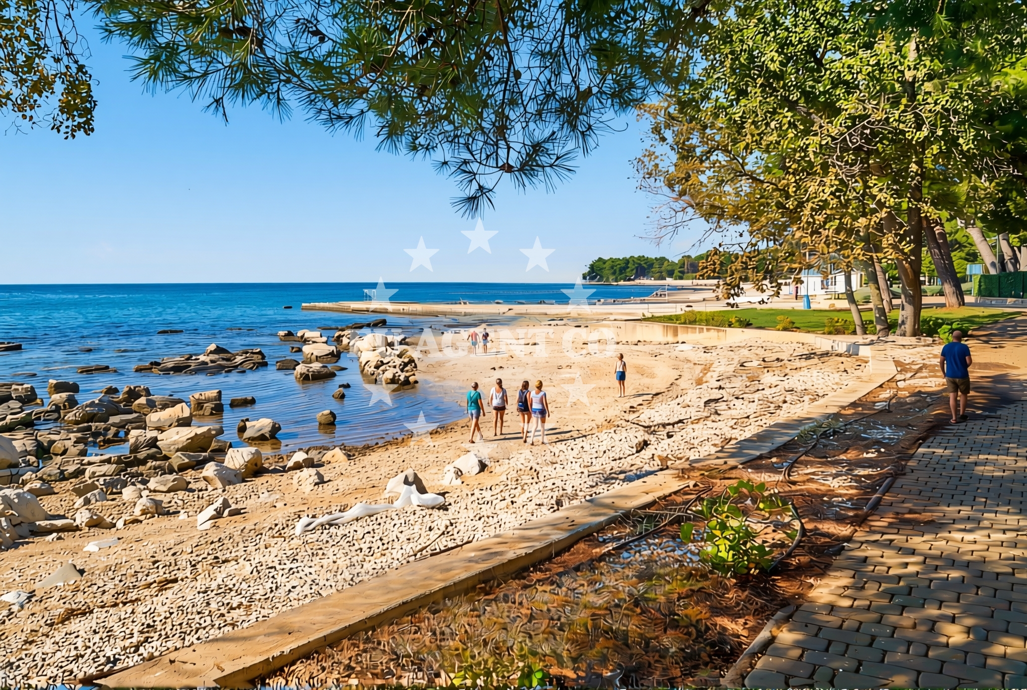 Overview of Aurora (dog beach), Katoro Beach in Aurora (plaža za pse)
