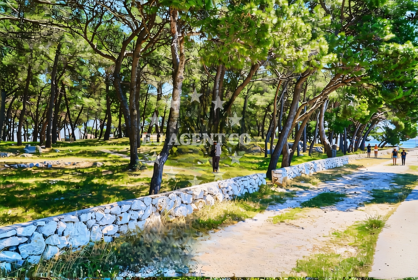 Beach facilities and surroundings at Autokamp Zablaće, Šibenik Beach in Autokamp Zablaće