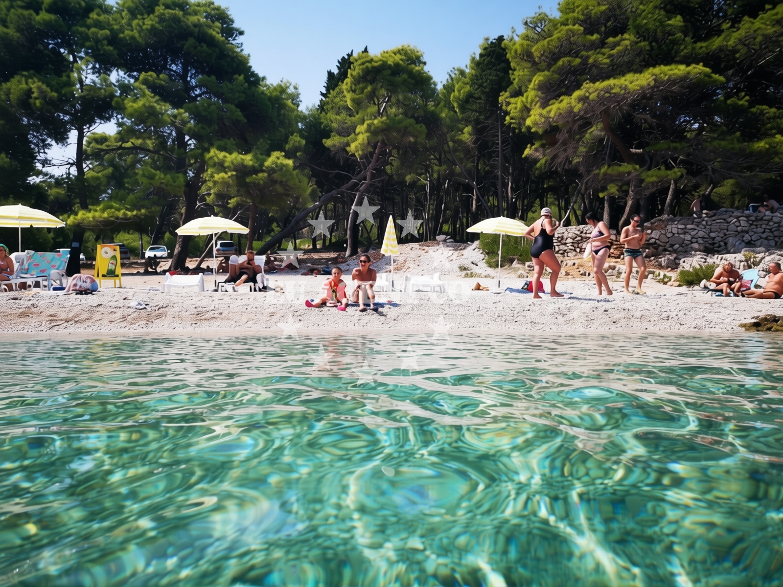 Additional view of Babin Laz beach in Malačnica, Supetar
