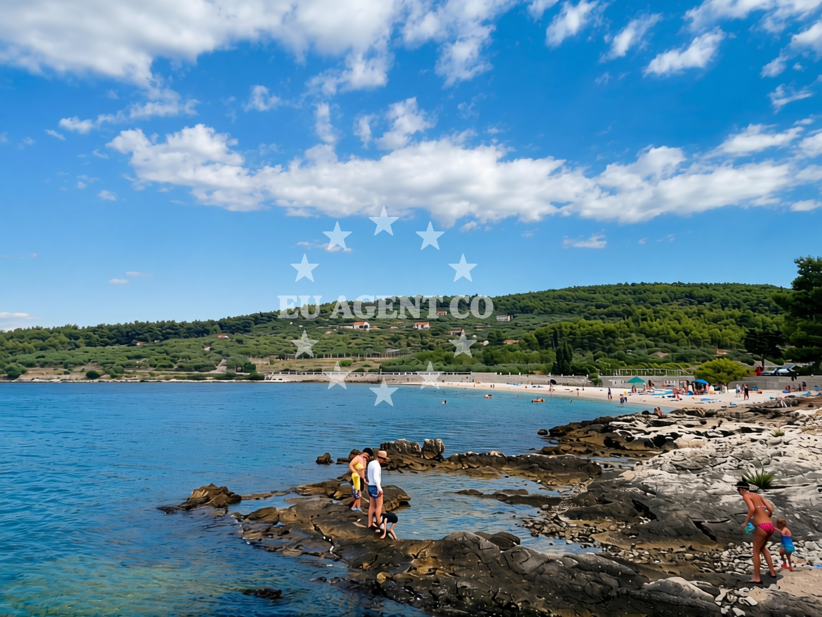 Additional view of Babin Laz beach in Malačnica, Supetar