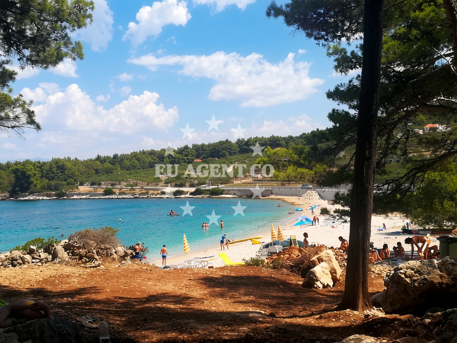 Additional view of Babin Laz beach in Malačnica, Supetar
