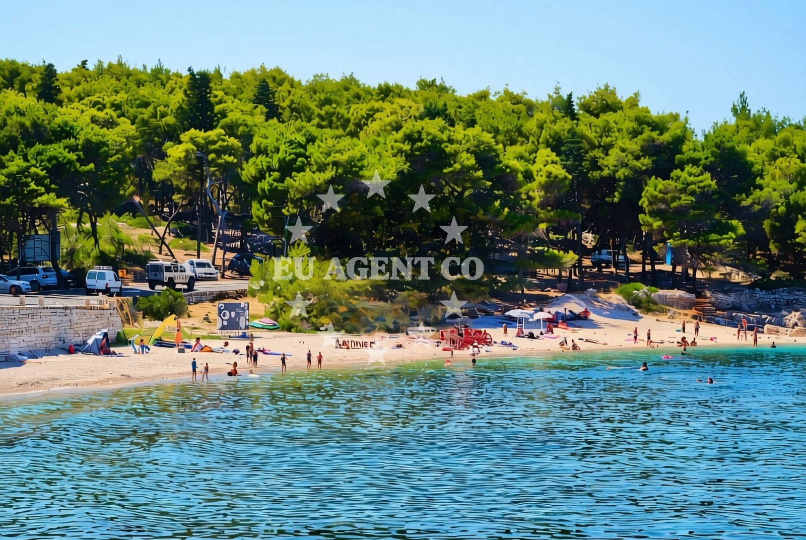 Additional view of Babin Laz beach in Malačnica, Supetar