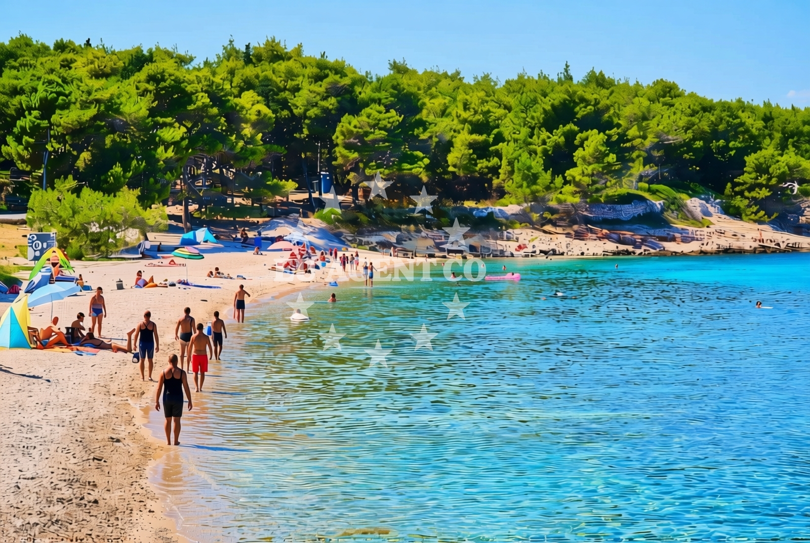 Additional view of Babin Laz beach in Malačnica, Supetar