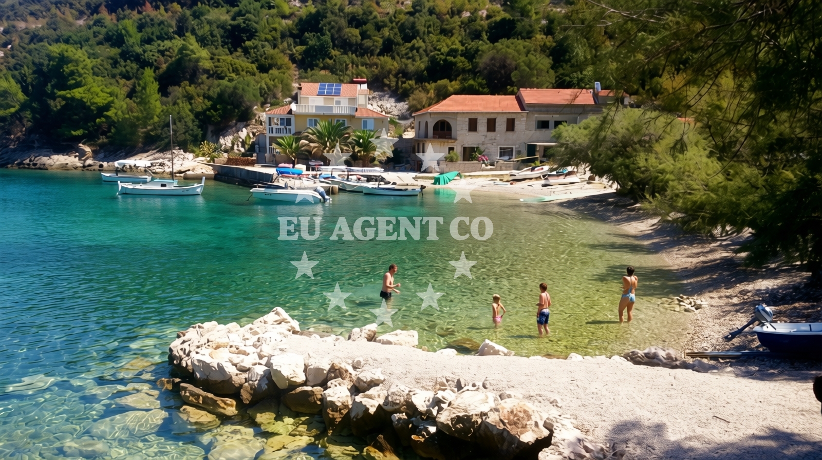 Overview of Babina beach in Danca-Babina bb, Blato