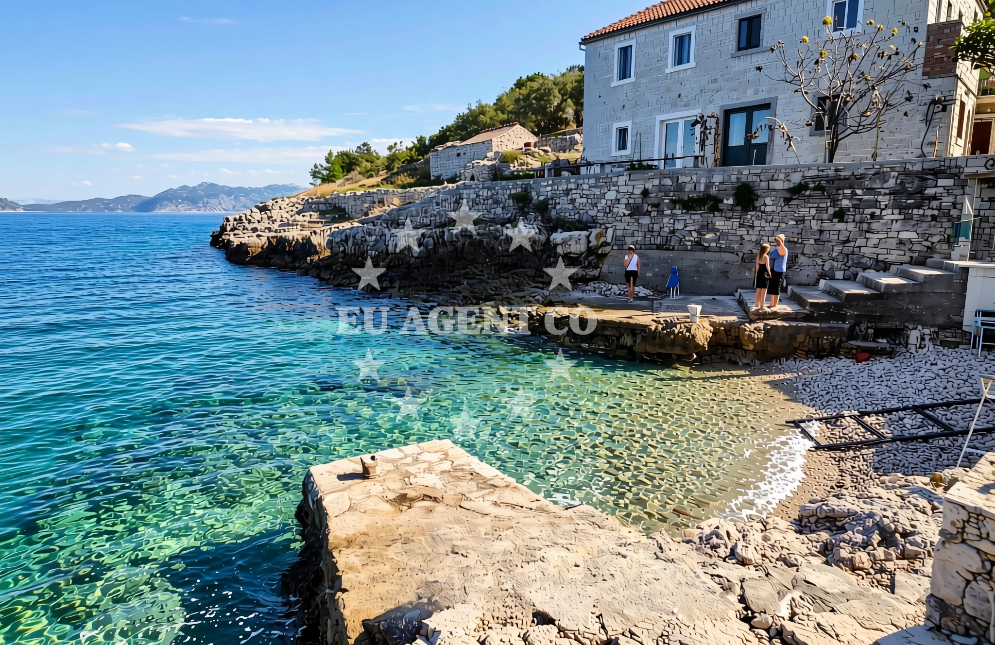 Overview of Babina zapad, Čara (Korčula) Beach in Babina zapad