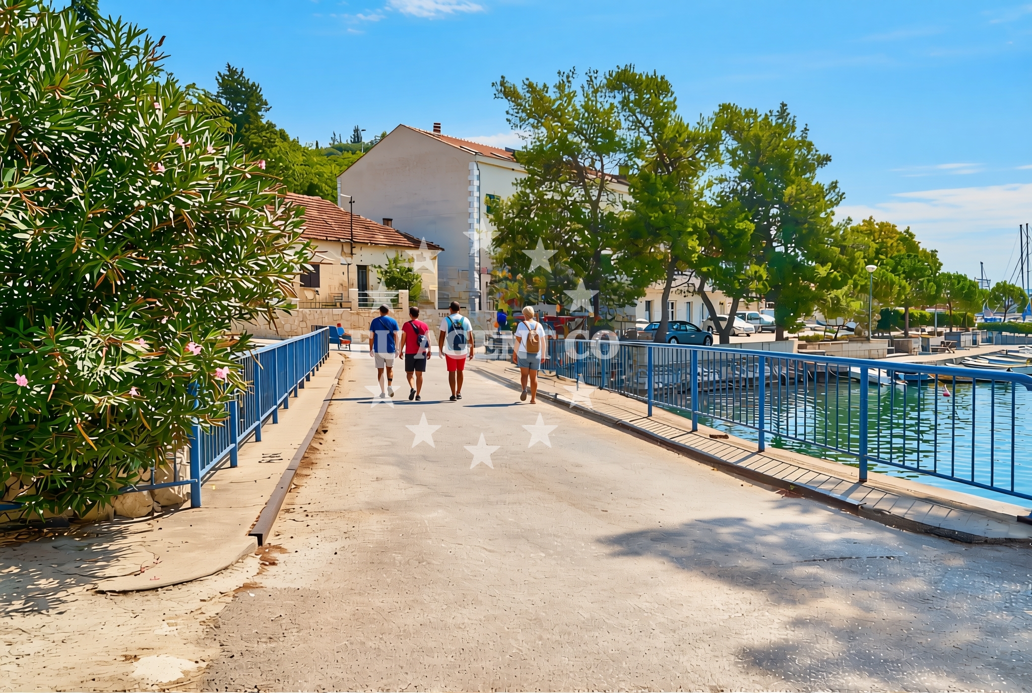 Beach facilities and surroundings at Baćina, Baćina Beach in Baćina