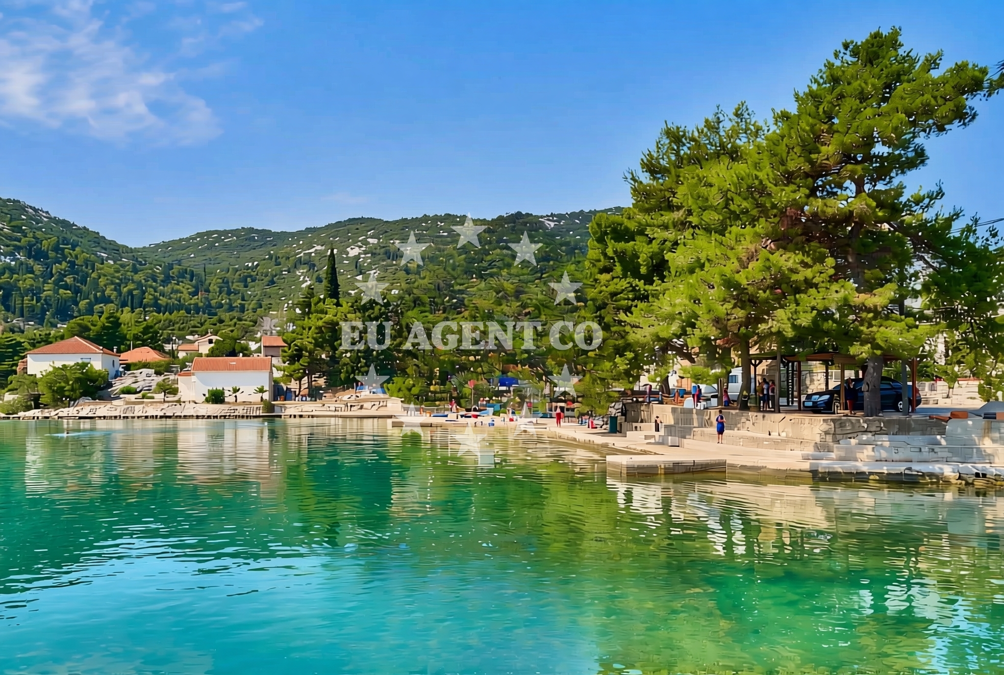 Shoreline and swimming area at Baćina: beaches and coves (2) in Baćina