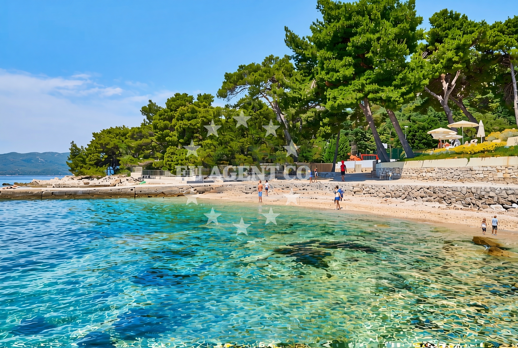 Additional view of Bacva beach in Sveti Križ, Orebić