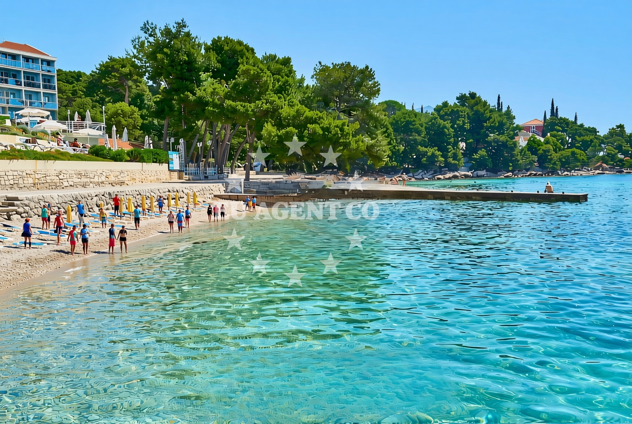 Additional view of Bacva beach in Sveti Križ, Orebić