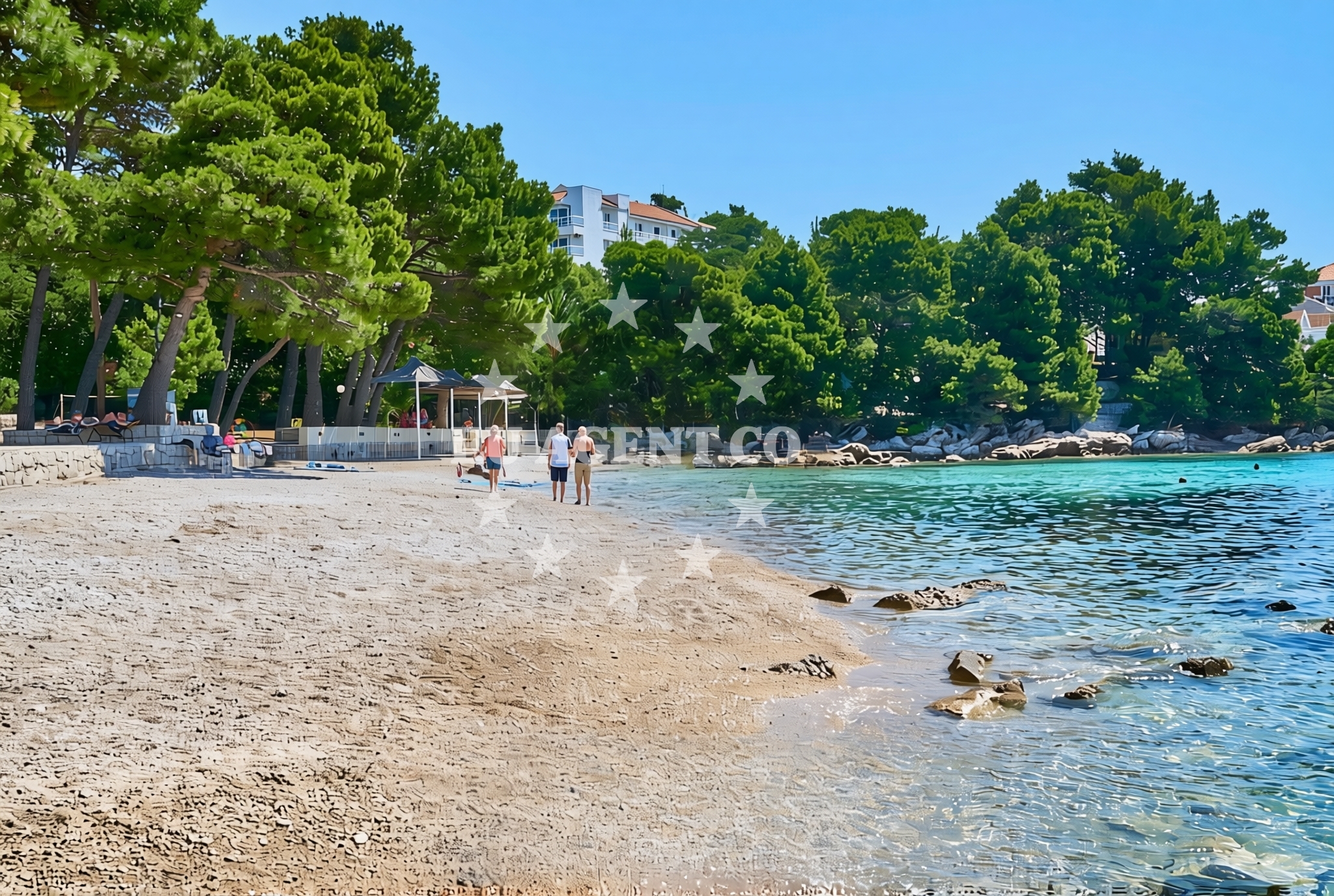 Additional view of Bacva beach in Sveti Križ, Orebić