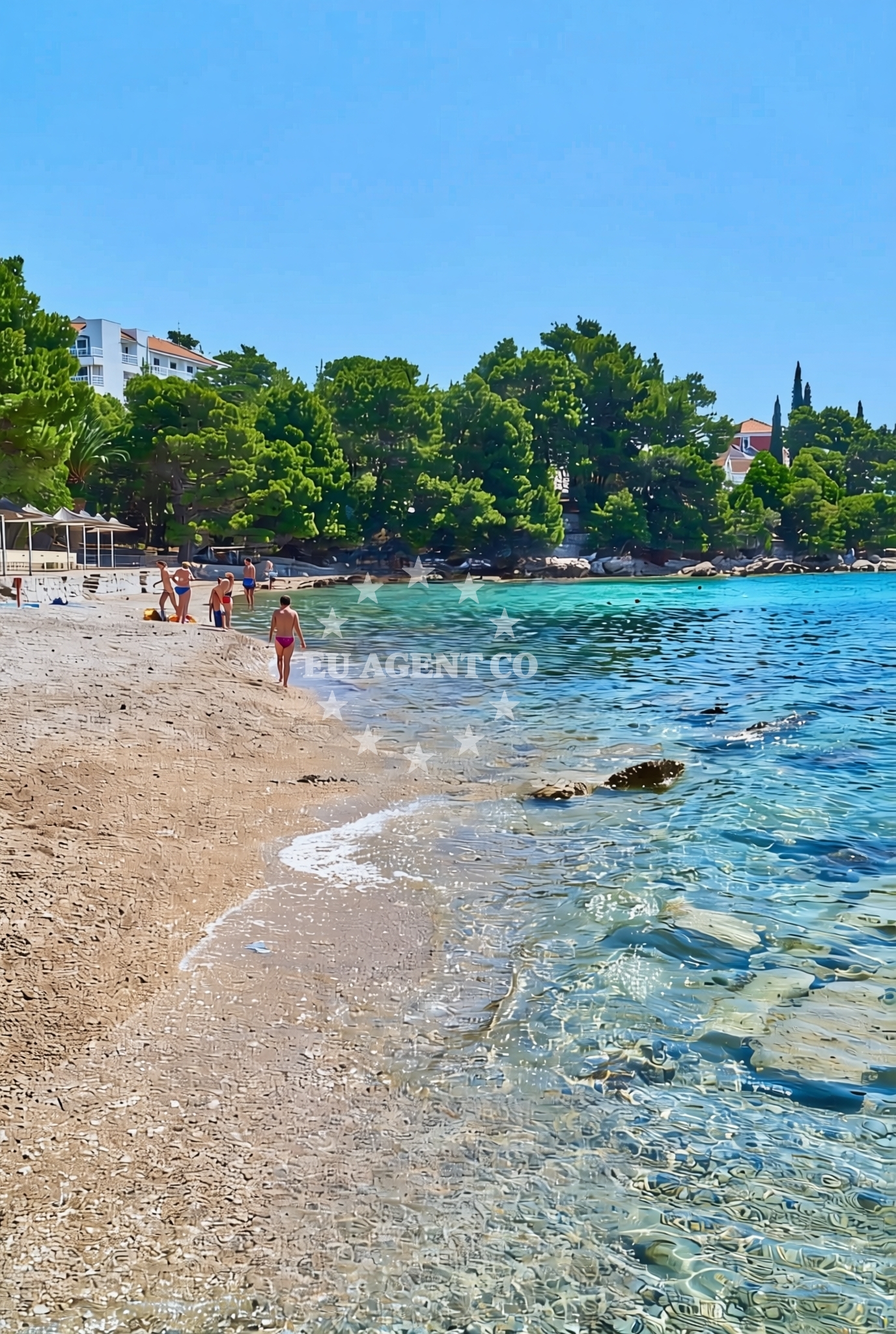 Additional view of Bacva beach in Sveti Križ, Orebić