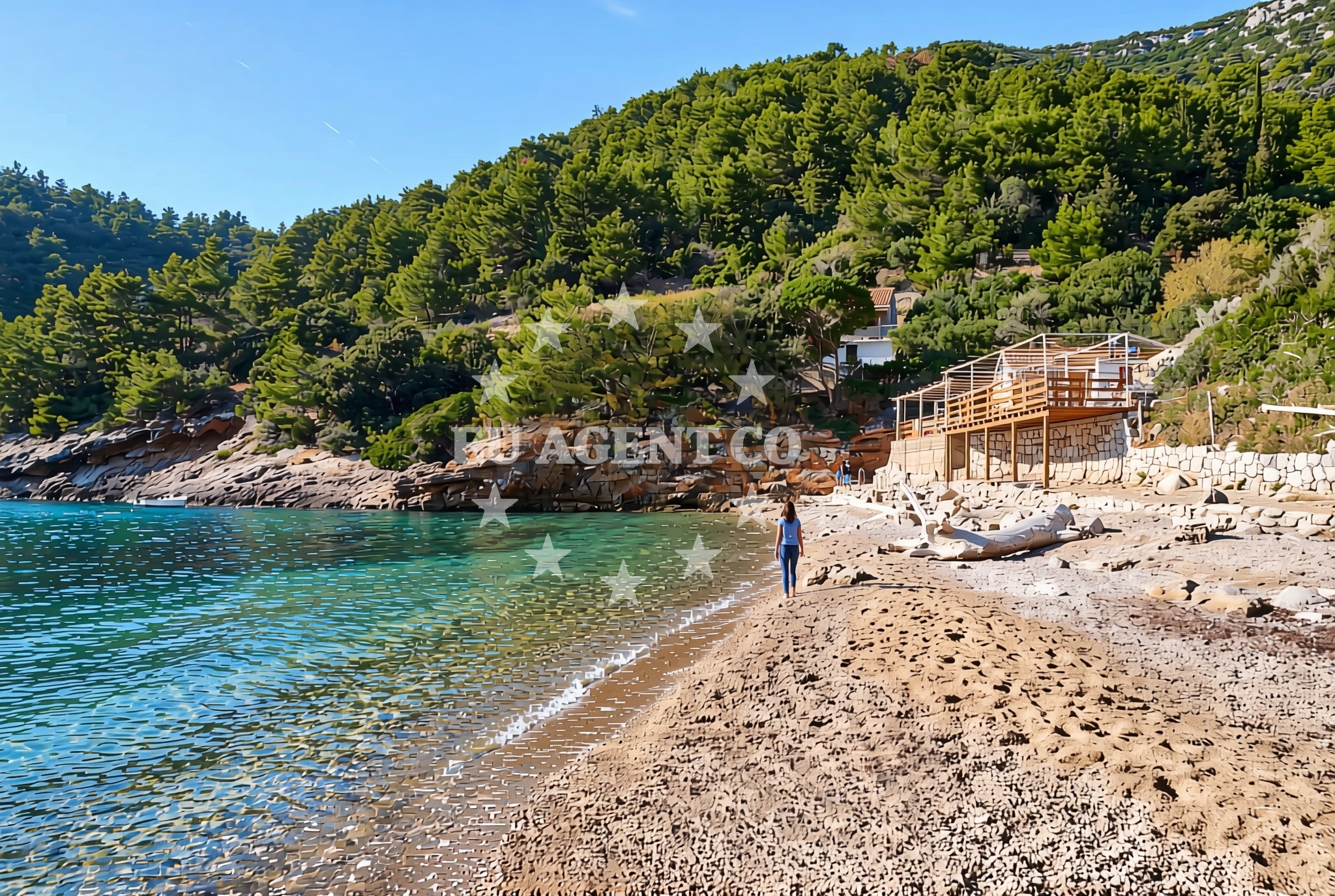 Additional view of Bacva Beach in Pupnat 218, Pupnat