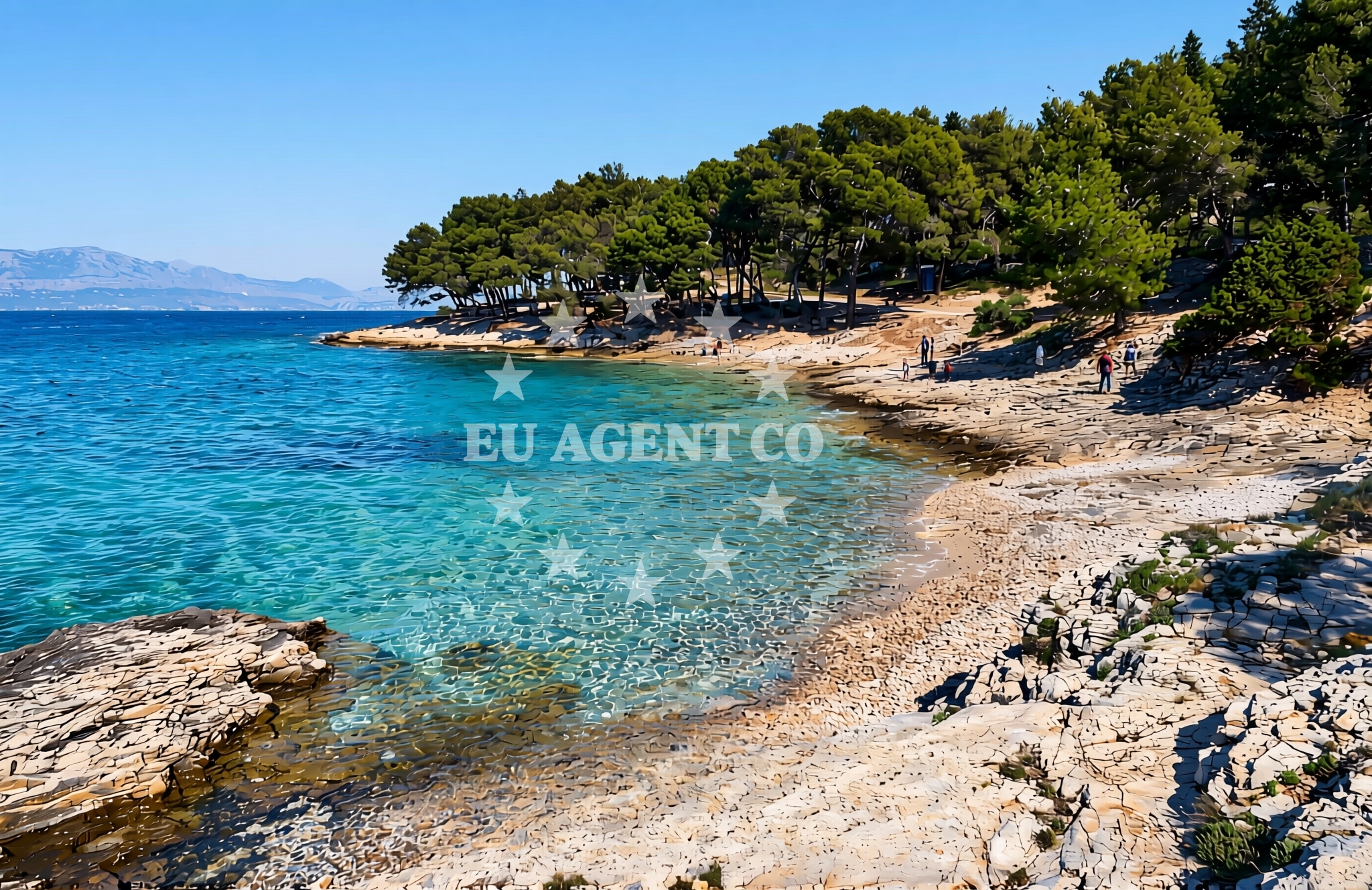 Overview of Bačve, Sutivan (Brač) Beach in Bačve
