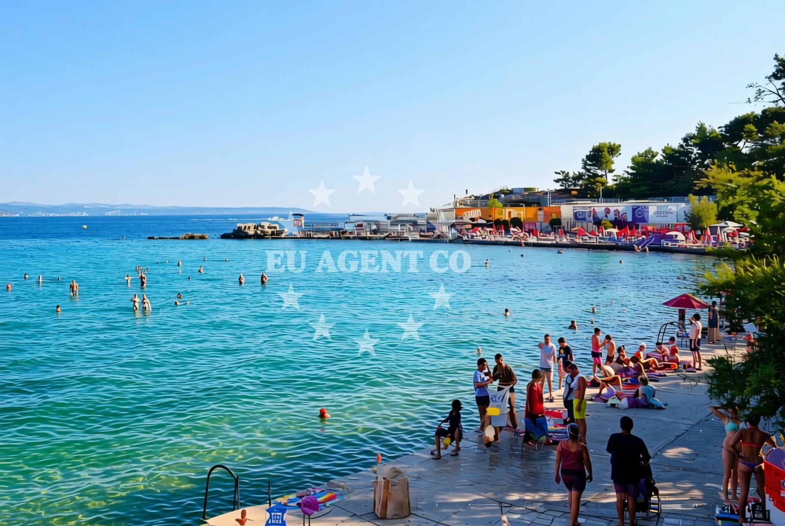 Additional view of Bacvice beach in prilaz braće Kaliterna 12, Split