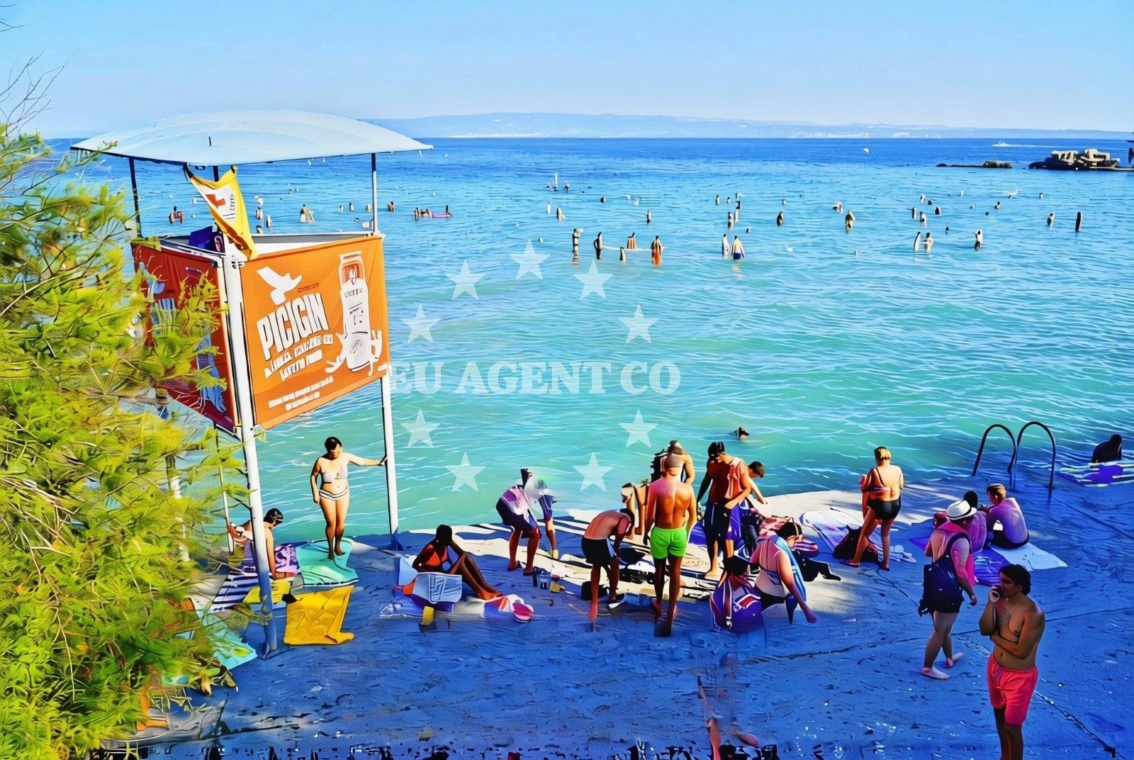 Additional view of Bacvice beach in prilaz braće Kaliterna 12, Split
