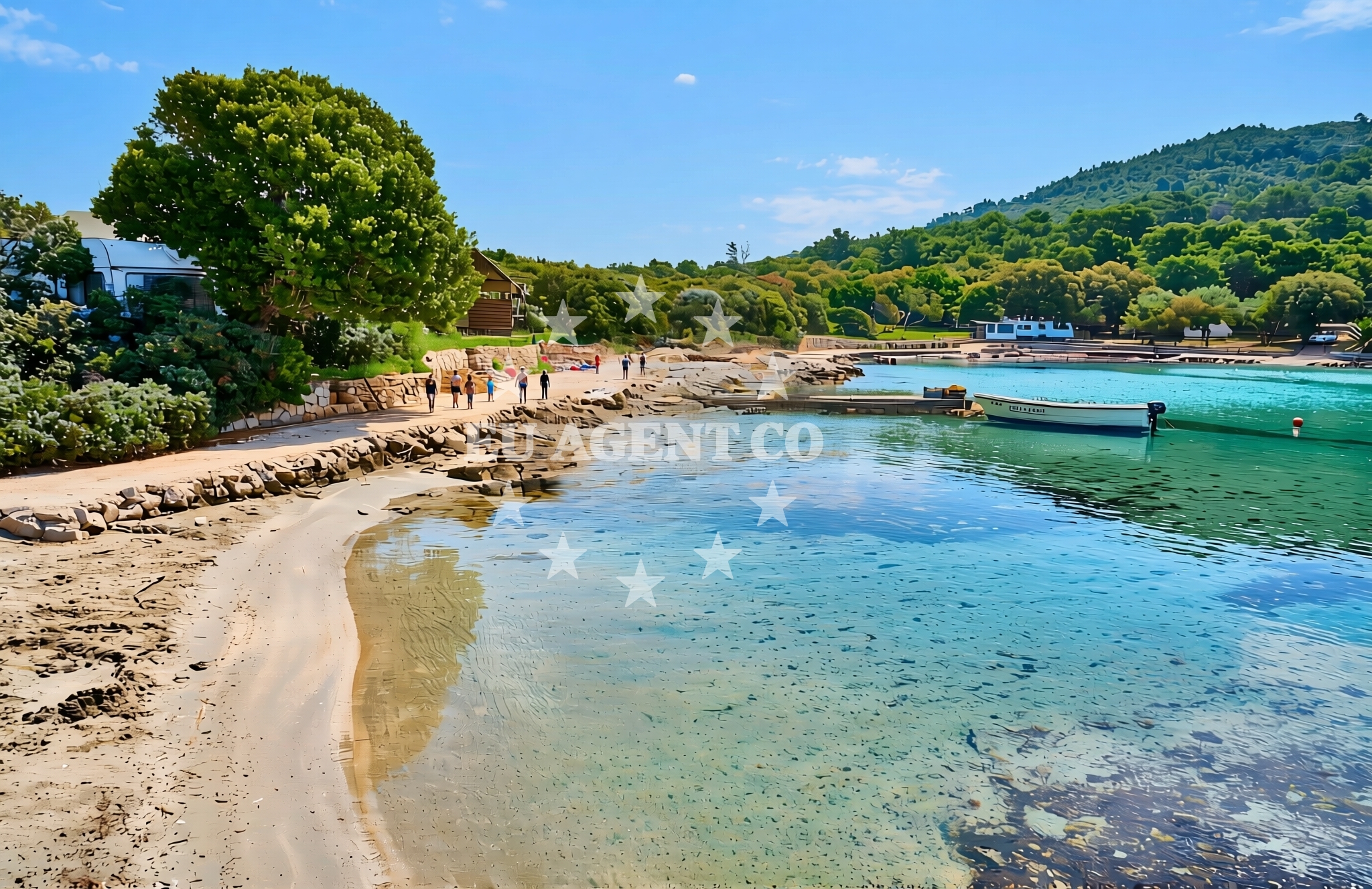 Overview of Bad, Sućuraj (Hvar) Beach in Bad
