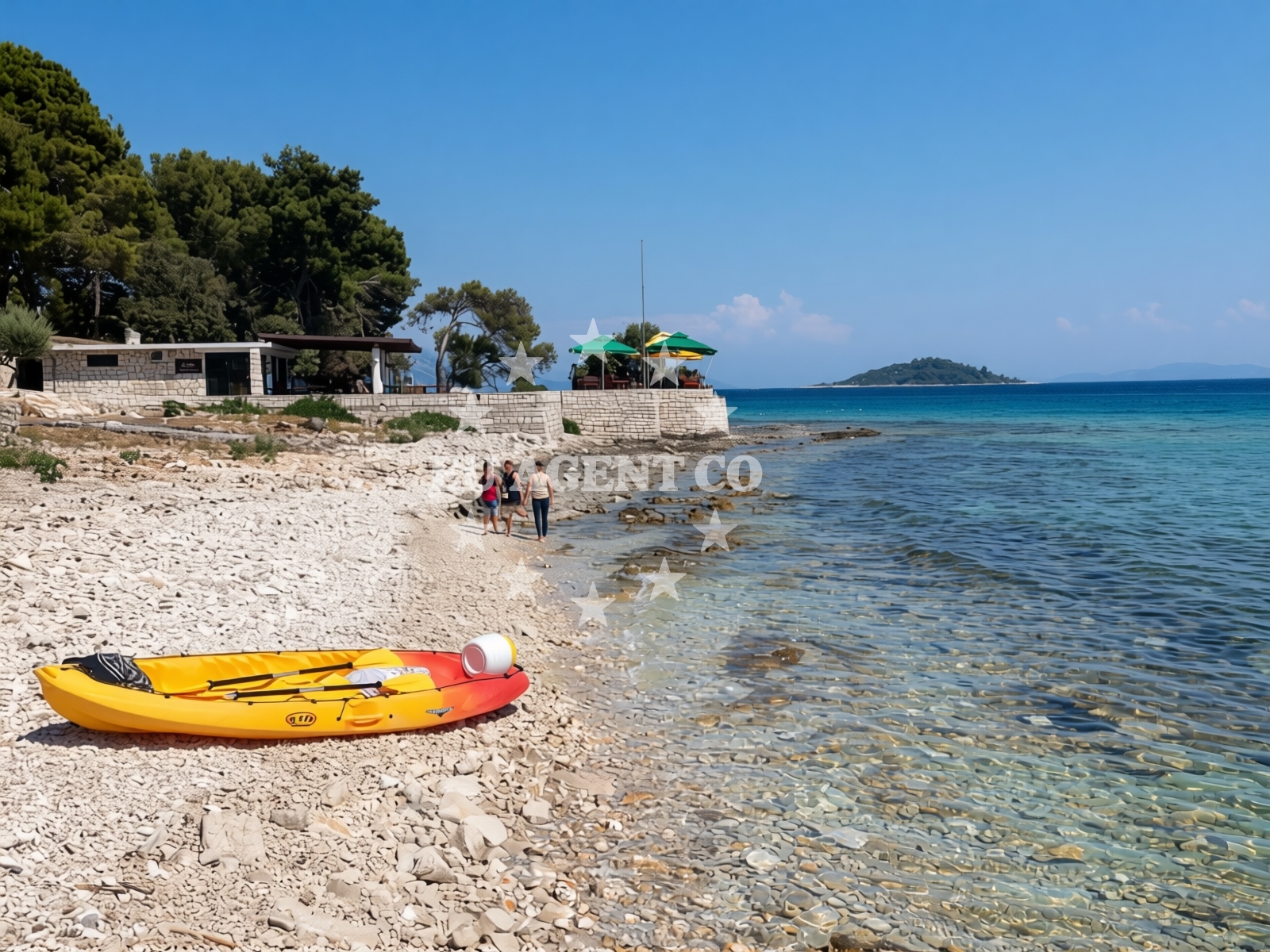 Overview of Badija Beach in Lumbarda 715, Korčula