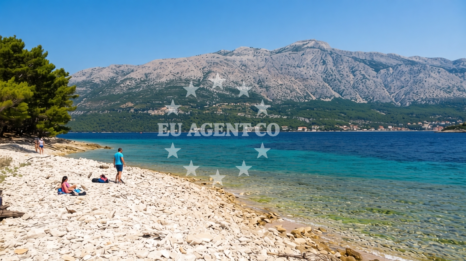Overview of Badija Pebble Beach in Ulica 62 4 prizemlje, Korčula