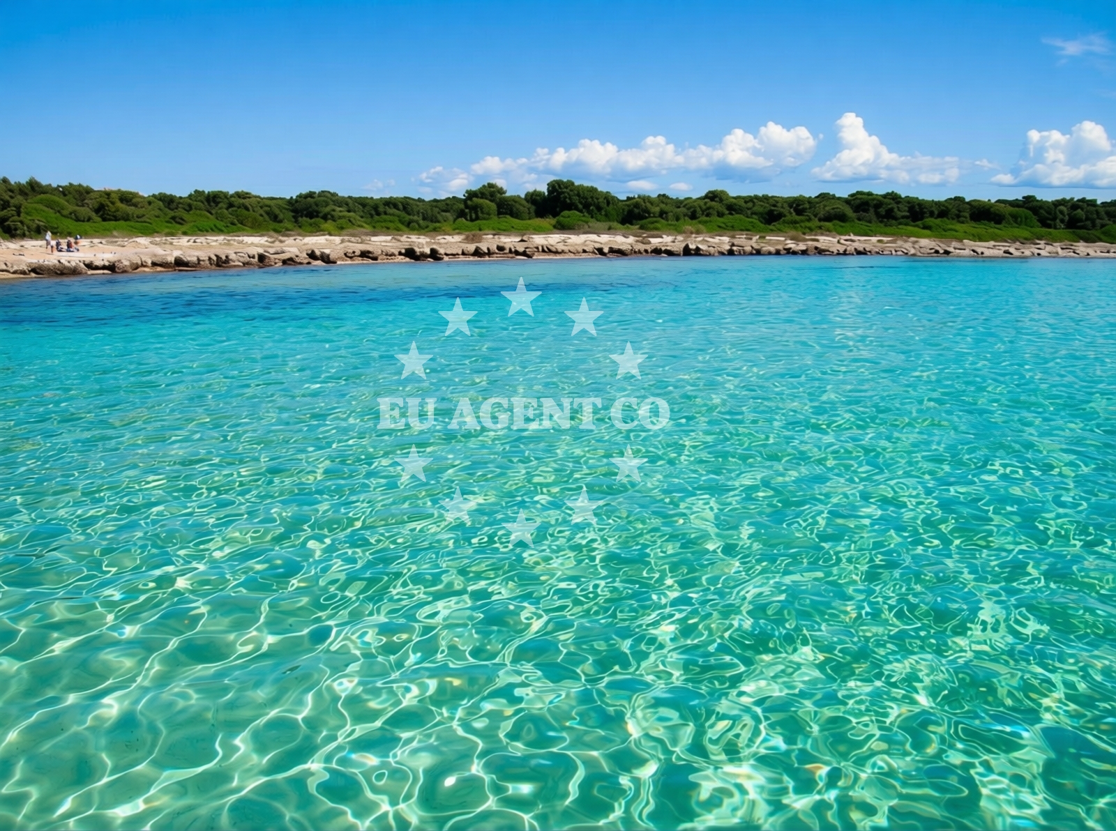 Overview of Baia Slatina beach in Olib, Olib