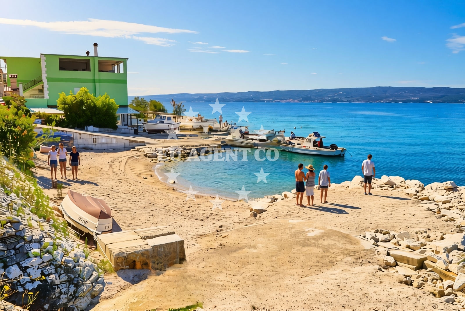 Overview of Bajnice istok, Jesenice Beach in Bajnice istok
