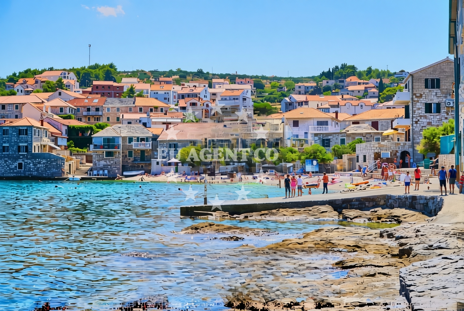 Additional view of Balatura beach in Put Rota 48, Postira