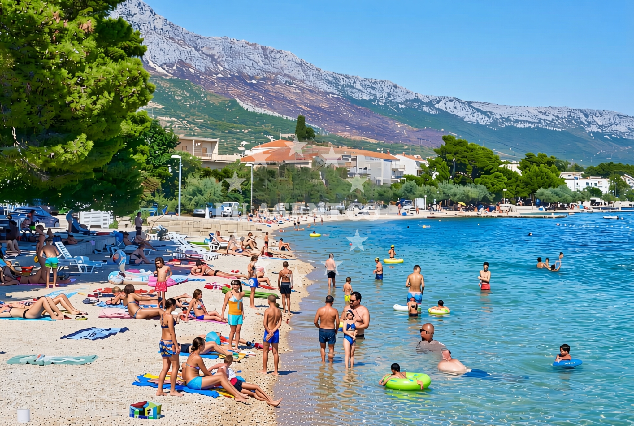 Overview of Baletna škola istok, Kaštel Kambelovac Beach in Baletna škola istok