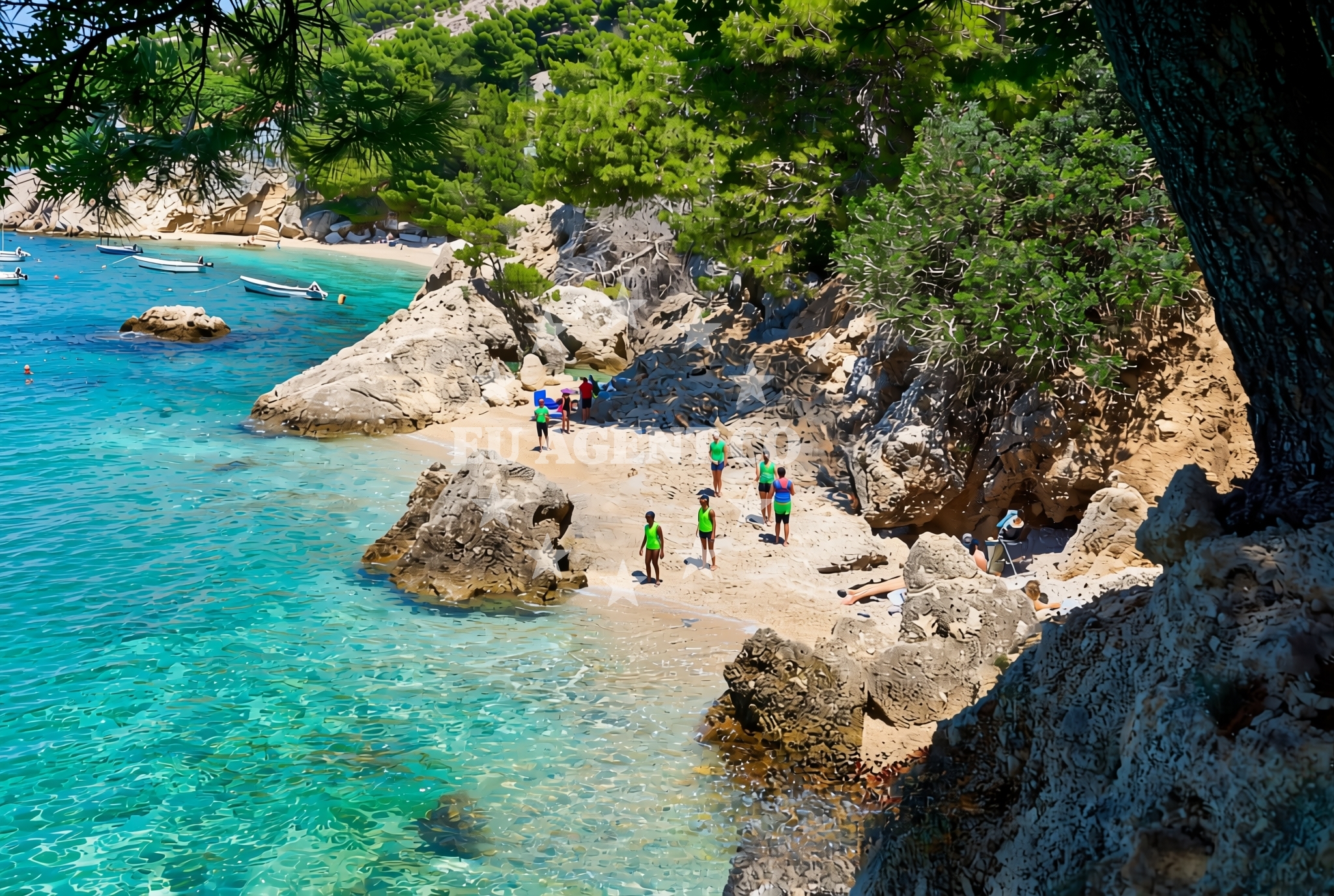 Overview of Balića rat zapad, Stanići (Omiš) Beach in Balića rat zapad