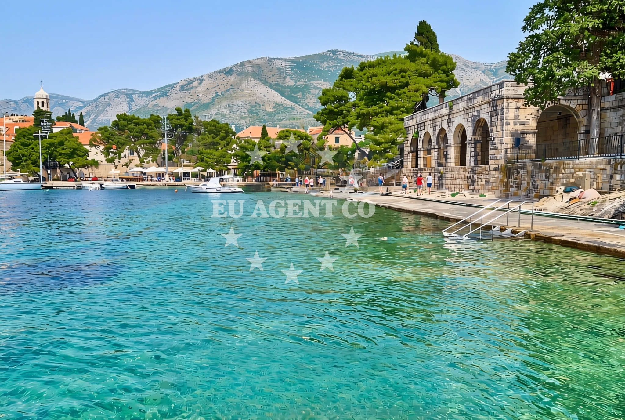 Overview of Banac, Cavtat Beach in Banac