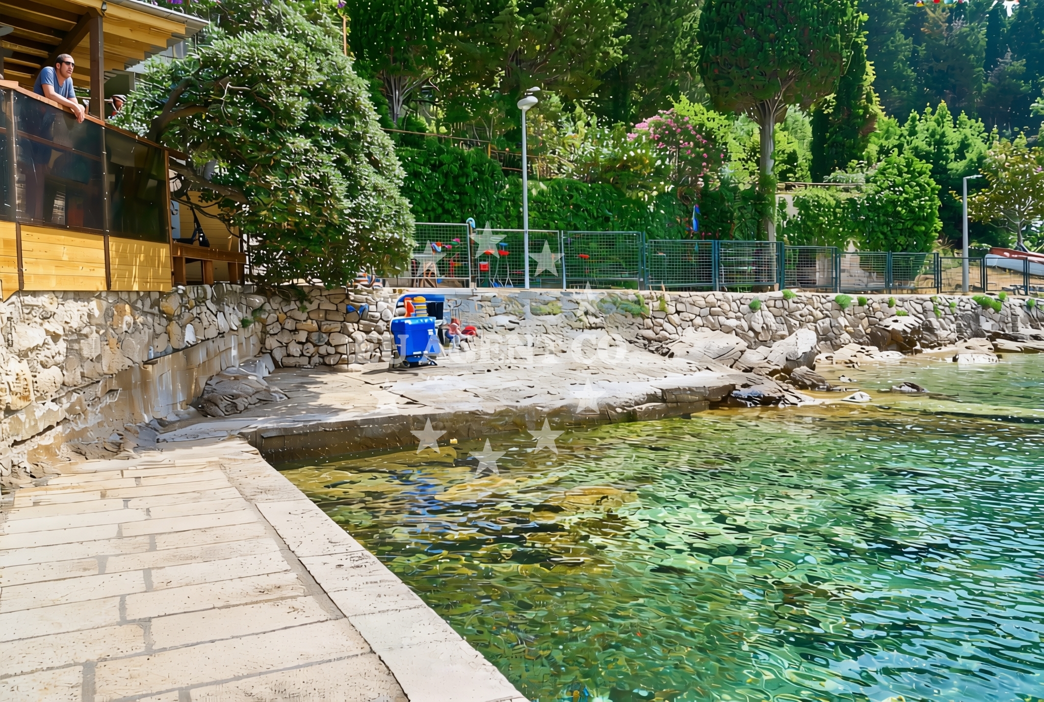 Sea and coastal view of Banac, Cavtat Beach in Banac